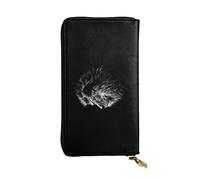 OGNOT Cartera de cuero de gran capacidad para avión, tarjetero para mujer, cartera de cuero para hombre y mujer, León, Talla única, Classic