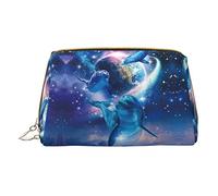OGNOT Cute Pig - Neceser de viaje para hombres y mujeres, bolsa de maquillaje de cuero ligero pequeña bolsa de cosméticos, Olfinas en el espacio, Talla única