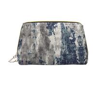 OGNOT Deer Wildlife Art - Neceser organizador de viaje para hombres y mujeres, bolsa de maquillaje de cuero ligero pequeña bolsa de cosméticos, Azul (Abstract Blue), Talla única