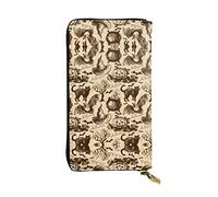 OGNOT Divertida cartera de cuero de gran capacidad con diseño de bulldog inglés para mujer, tarjetero de cuero para hombres y mujeres, Witch Hat, Talla única, Classic