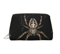 OGNOT Fire And Water Phoenix - Neceser organizador de viaje para hombres y mujeres, bolsa de maquillaje de cuero ligero, Araña aterradora, Talla única