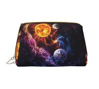 OGNOT Flower Paris - Bolsa de aseo para hombres y mujeres, bolsa de maquillaje de piel ligera, bolsa de cosméticos grande, beautiful galaxy, Talla única