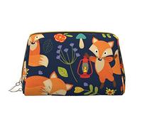 OGNOT Flower Paris - Bolsa de aseo para hombres y mujeres, bolsa de maquillaje de piel ligera, bolsa de cosméticos grande, Linda flor de zorro., Talla única
