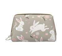 OGNOT Koala Bear - Neceser organizador de viaje para hombres y mujeres, bolsa de maquillaje de cuero ligero pequeña bolsa de cosméticos, Conejo de Pascua floral., Talla única