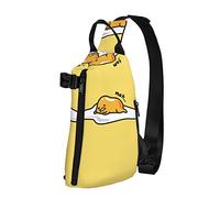 OGNOT Linda mochila cruzada con estampado de huevos, bolsa de hombro para hombres y mujeres, para caminar al aire libre, viajes, Negro -, Talla única