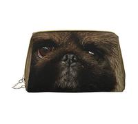 OGNOT Lindo bolso de aseo para parejas, organizador de viaje para hombres y mujeres, bolsa de maquillaje de cuero ligero pequeña bolsa de cosméticos, Lindo Pekinés, Talla única