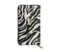 OGNOT Lindo monedero de cuero de gran capacidad para mujer, tarjetero de cuero para hombres y mujeres, animal de cebra, Talla única, Classic