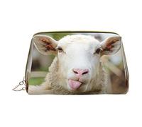 OGNOT Mallard Duck - Neceser de viaje para hombres y mujeres, bolsa de maquillaje de cuero ligero pequeña bolsa de cosméticos, Divertida lengua de oveja traviesa, lindo animal, Talla única