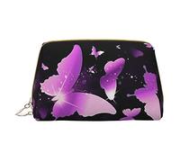 OGNOT Mallard Duck - Neceser de viaje para hombres y mujeres, bolsa de maquillaje de cuero ligero pequeña bolsa de cosméticos, púrpura (Butterfly Purple), Talla única