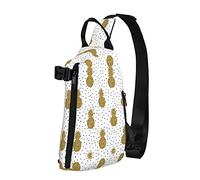 OGNOT Mochila cruzada con purpurina dorada para hombres y mujeres, para caminar al aire libre, viajes, Negro -, Talla única