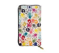 OGNOT Native American Cartera de cuero de gran capacidad para señoras, tarjetero para hombres y mujeres, Impresión a mano., Talla única, Classic
