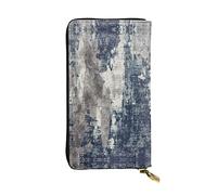OGNOT Native American Cartera de cuero de gran capacidad para señoras, tarjetero para hombres y mujeres, Azul (Abstract Blue), Talla única, Classic