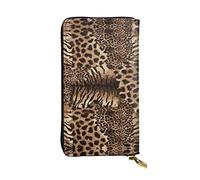OGNOT Native American Cartera de cuero de gran capacidad para señoras, tarjetero para hombres y mujeres, Leopard Pattern, Talla única, Classic