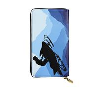 OGNOT Niagara Falls - Cartera de cuero de gran capacidad para mujer, tarjetero, cartera de cuero para hombre y mujer, Motos de nieve, Talla única, Classic