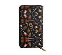 OGNOT Niagara Falls - Cartera de cuero de gran capacidad para mujer, tarjetero, cartera de cuero para hombre y mujer, Guitars, Talla única, Classic