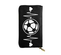 OGNOT Niagara Falls - Cartera de cuero de gran capacidad para mujer, tarjetero, cartera de cuero para hombre y mujer, I Love Soccer, Talla única, Classic