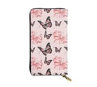 OGNOT Niagara Falls - Cartera de cuero de gran capacidad para mujer, tarjetero, cartera de cuero para hombre y mujer, Rosa (Butterfly Pink), Talla única, Classic