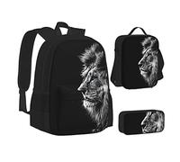 OGNOT Niagara Falls - Mochila escolar con estampado de Cataratas para adolescentes, niñas, niños, bolsa de libros con bolsa de almuerzo, bolsa de lápices, juegos de mochila de viaje, León, Talla única