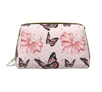 OGNOT Niagara Falls - Neceser organizador de viaje para hombres y mujeres, bolsa de maquillaje de cuero ligero, Rosa (Butterfly Pink), Talla única