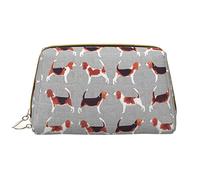 OGNOT Niagara Falls - Neceser organizador de viaje para hombres y mujeres, bolsa de maquillaje de cuero ligero, Patrones de Beagle, Talla única