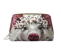 OGNOT Niagara Falls - Neceser organizador de viaje para hombres y mujeres, bolsa de maquillaje de cuero ligero, Cerdo Flor, Talla única