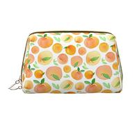 OGNOT Rocky Mountains - Neceser organizador de viaje para hombres y mujeres, bolsa de maquillaje de cuero ligero, Melocotón, Talla única