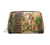 OGNOT Rocky Mountains - Neceser organizador de viaje para hombres y mujeres, bolsa de maquillaje de cuero ligero, Italia Toscana, Talla única