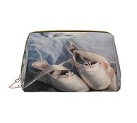 OGNOT Safflower Flying Fish Neceser Organizador de viaje para hombres y mujeres, bolsa de maquillaje de cuero ligero grande bolsa de cosméticos, Zapatillas de ballet, Talla única