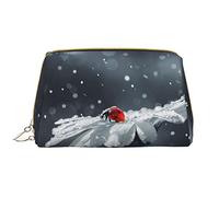 OGNOT Safflower Flying Fish Neceser Organizador de viaje para hombres y mujeres, bolsa de maquillaje de cuero ligero grande bolsa de cosméticos, catarina sobre margarita, Talla única