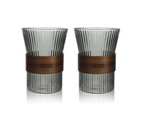 OGO Living 7912196 - Juego de 2 tazas karl de vidrio de borosilicato de grafito (325 ml)