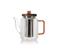 OGO Living 7912200 - Tetera karl (550 ml, cristal borosilicato, asa ámbar)