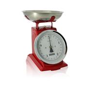 OGO LIVING - Báscula de cocina mecánica - 7915011 - pesa hasta 5 kg, graduación 20 g - rojo