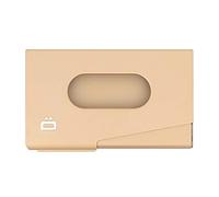 OGON - Portatarjetas de Visita (Aluminio), diseño de One Touch, Capacidad para 15 Tarjetas de Visita, Oro Rosa, Taille Unique, Minimalista