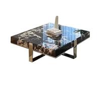OGOODLE Mesa de Centro Mesa de Centro Cuadrada de mármol for apartamento pequeño, Sencilla y de Lujo, for Sala de Estar y hogar. Mesa Auxiliar