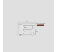 OGOODLE Mesa de Centro Pequeña Mesa de Centro elevable de Madera Maciza con Carrito móvil - Mesa Auxiliar giratoria de Nogal Negro for Sala de Estar y sofá Mesa Auxiliar