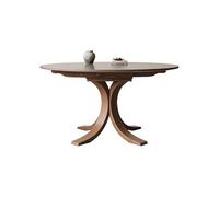 OGOODLE Mesa de Centro Pequeña Mesa de Comedor Redonda retráctil Plegable con Placa de Roca de Madera Maciza Cuadrada Redonda de Doble propósito Variable Mesa Auxiliar