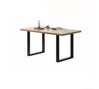 OGOODLE Mesa de comedor de madera maciza, mesa de comedor moderna y sencilla, estilo industrial chino, mesa grande de cocina (S: 160 x 85 x 75 cm)