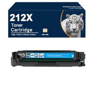 OGOUGUAN 212X Cartucho de tóner para HP 212X 212A W2120X W2121X W2122X W2123X Color Laserjet Enterprise M554dn M555dn M555x Flow MFP M578c M578z M578f M578dn (cian:10dn 000 PM. edades)