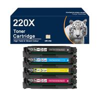OGOUGUAN 220X 220A Cartucho de tóner compatible con chip para HP Color Laserjet Pro MFP 4302dw 4302fdw 4202dw 4202dn 4302fdn (4-Pack)