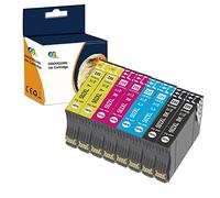 OGOUGUAN 502XL Cartucho de tinta de repuesto para Epson 502 Cartucho Kompatibel mit Expression Home XP-5100 XP5100 XP-5105 XP5105, Epson Workforce WF-2860 WF-2860DWF WF-2865 (8pcs)