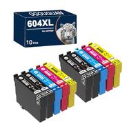 OGOUGUAN 604XL Compatible Cartouch Tinta Reemplazo para Epson 604 XL para Epson Expression Home XP-2205 XP-4200 XP-3200 XP-3205 XP-2200 XP-4205 Workforce WF-2935 2930 (10 Pack)