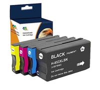 OGOUGUAN 953XL - Cartuchos de tinta compatibles con HP 953XL 953 XL para HP Officejet Pro 7740 8710 8715 8718 8719 8720 8725 8730 8740 8218 7720 7730 (negro,cian, magenta,amarillo, 4-Pack)