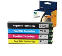 OGOUGUAN Caidi - Cartucho de tinta compatible con HP 913A 913A (4 paquetes múltiples) para HP PageWide 352dw 352dn MFP 377dw 377dn Pro 452dw 452dn 552dw Managed P55250dw P57750dw MFP