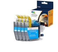 OGOUGUAN Caidi - Cartucho de tinta compatible con LC3219 LC3217 LC3219XL LC-3219XL LC3219XLM LC3217M (4-Pack Cian) Reemplazo para Brother MFC-J5330DW MFC-J6530DW MFC-J6930DW MFC-J5335DW
