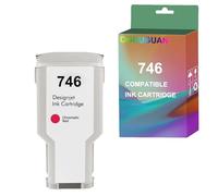 OGOUGUAN - Cartucho de tinta compatible con 746 XL P2V79A 300ML High Yield pigmento de repuesto para HP DesignJet Z6 Printer DesignJet Z9+ Printer (1, Chromatic Red)