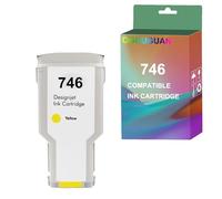 OGOUGUAN Cartucho de tinta compatible con 746 XL P2V79A 300ML High Yield pigmento reemplazo para HP DesignJet Z6 Printer DesignJet Z9+ Printer (1, amarillo)