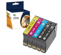 OGOUGUAN Cartuchos de tinta 502XL compatibles con Epson 502 502XL para Expression Home XP 5100 XP-5105 XP-5150 XP-5155 WF-2860DWF WF-2865DWF WF-2880DWF (negro, cian, magenta, amarillo, 5 paquetes)