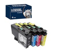 OGOUGUAN Compatible Cartucho de tinta LC-3233 LC3233 XL LC3233XL LC3233BK LC-3233BK LC-3233C LC-3233M LC-3233Y Reemplazo para Brother DPC-J1100DW