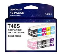 OGOUGUAN T46S - Cartucho de tinta compatible con T46S1-T46SD para Epson SureColor SC-P700 SC P700 Impresora (10-Pack)