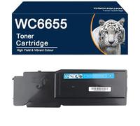 OGOUGUAN WC6655 - Cartucho de tóner compatible 6655 106R02745 106R02746 106R02747 106R02744 para Xerox WorkCentre 6655i (1 Cian)